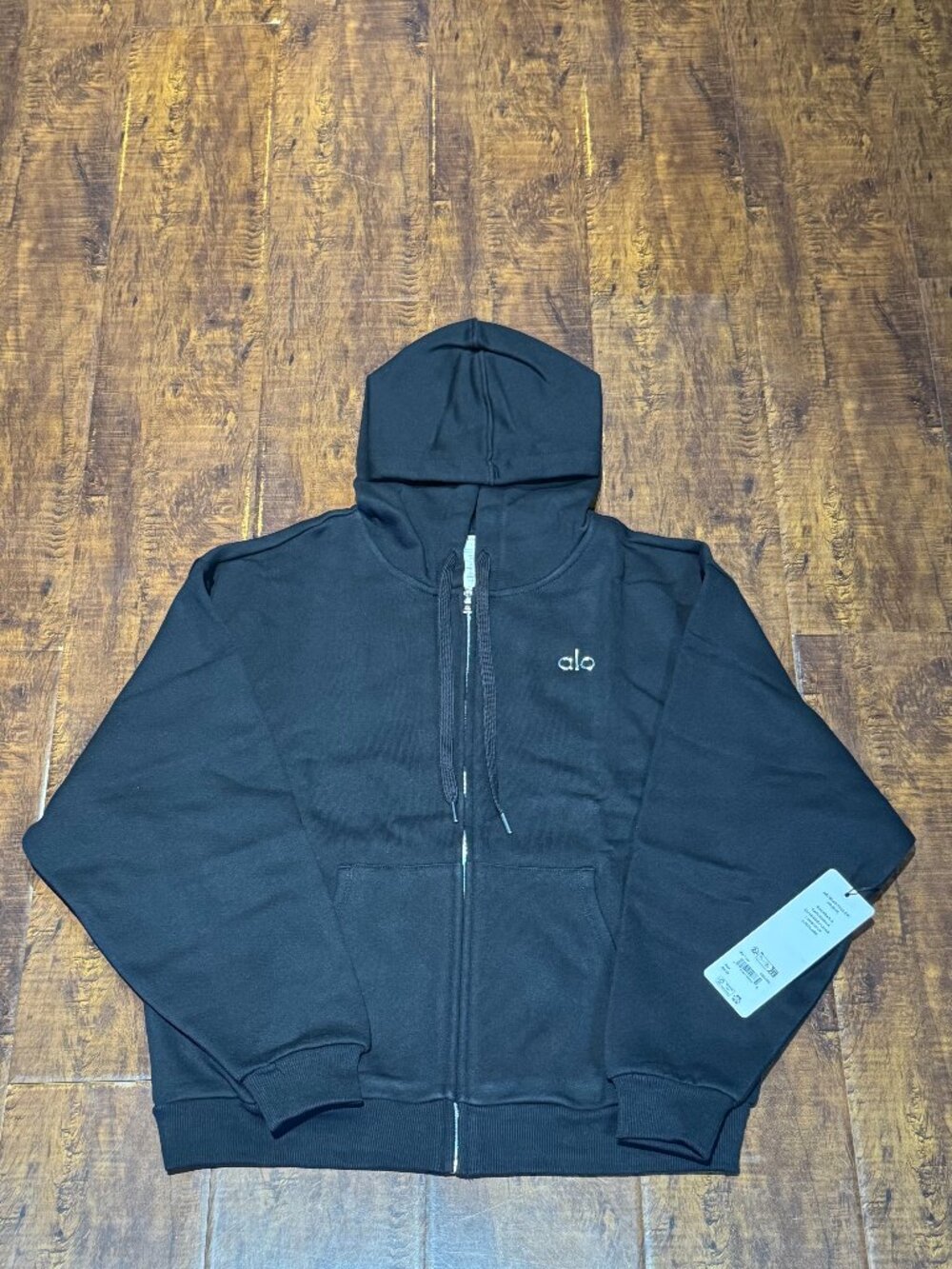 Alo Accolade Small Black Full Zip Hoodie